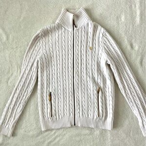 Ralph Lauren Cable Knit Zip Up